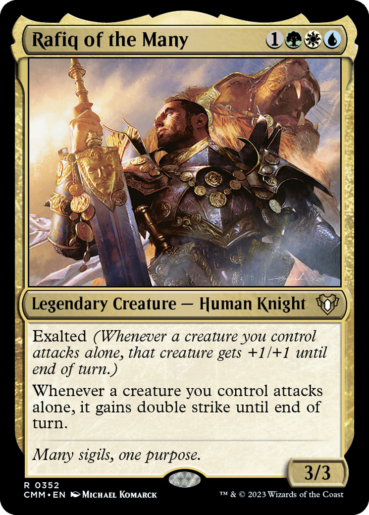 Rafiq of the Many (CMM-352) - Commander Masters Foil