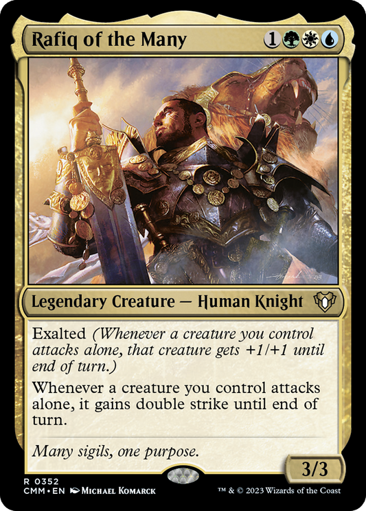 Rafiq of the Many (CMM-352) - Commander Masters Foil