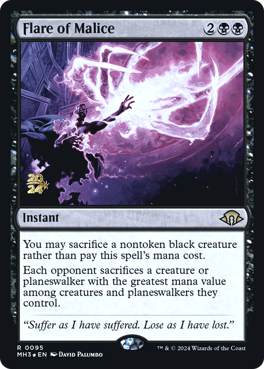 Flare of Malice (PMH3-95S) - Modern Horizons 3 Promos Foil