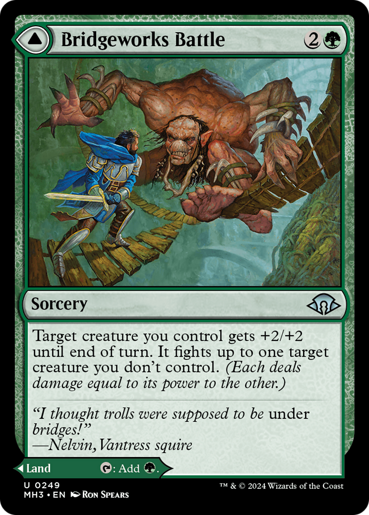 Bridgeworks Battle // Tanglespan Bridgeworks (MH3-249) - Modern Horizons 3 Foil