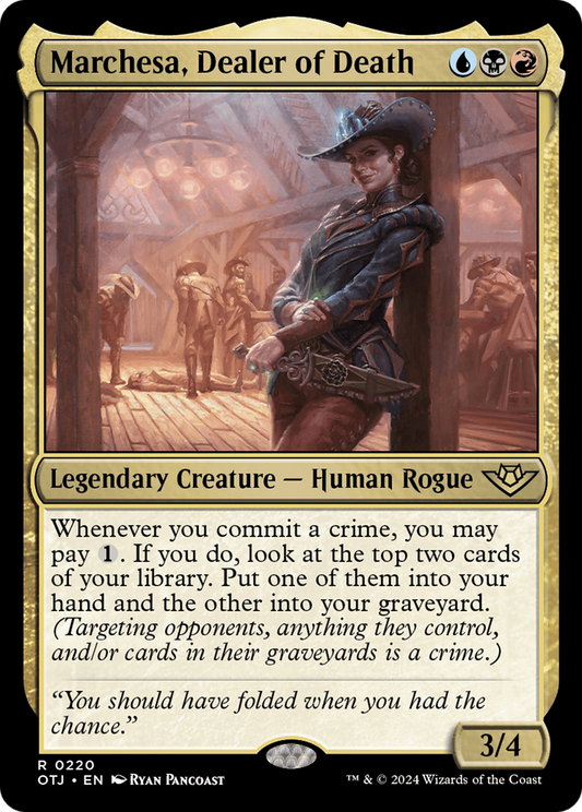 Marchesa, Dealer of Death (OTJ-220) - Outlaws of Thunder Junction Foil