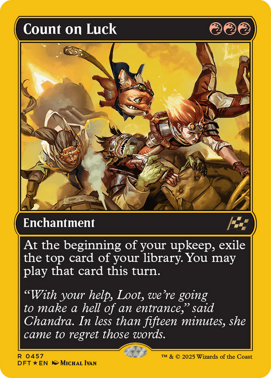 Count on Luck (First-Place Foil) (DFT-457) - Aetherdrift Foil