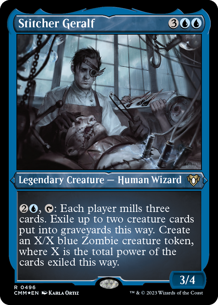 Stitcher Geralf (CMM-496) - Commander Masters Etched Foil