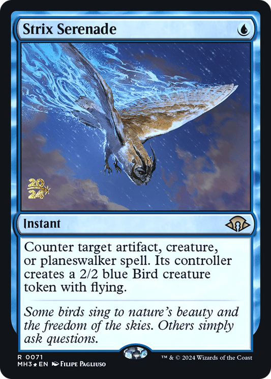 Strix Serenade (PMH3-71S) - Modern Horizons 3 Promos Foil