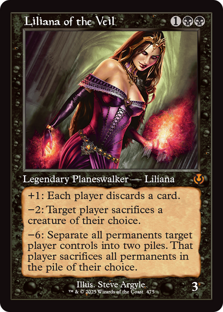 Liliana of the Veil (Retro Frame) (-475) - Innistrad Remastered
