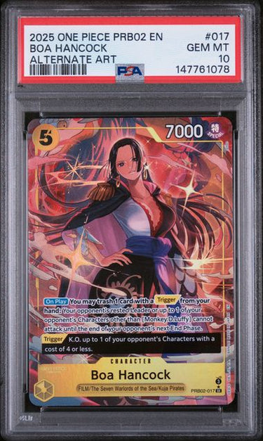 Boa Hancock Alt Art #017 PSA 10