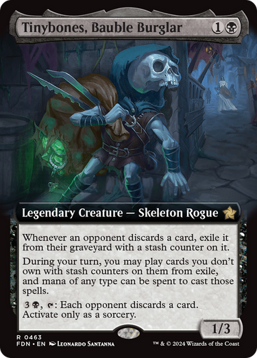 Tinybones, Bauble Burglar (Extended Art) (FDN-463) - Foundations: (Extended Art) Foil