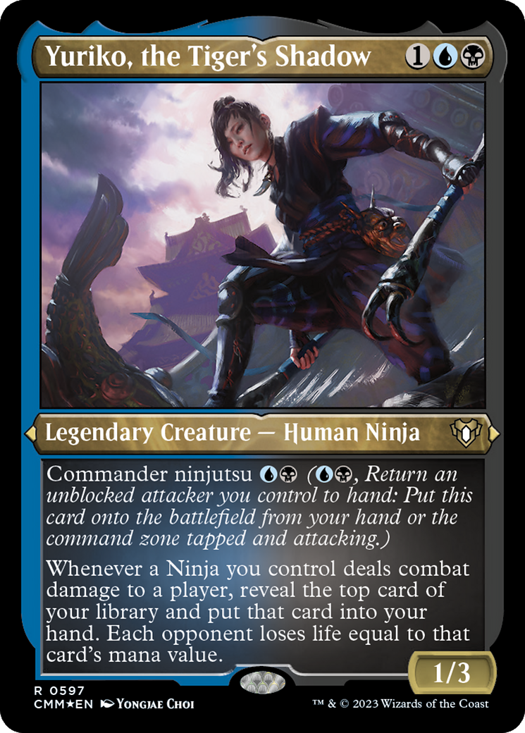 Yuriko, the Tiger's Shadow (CMM-597) - Commander Masters Etched Foil