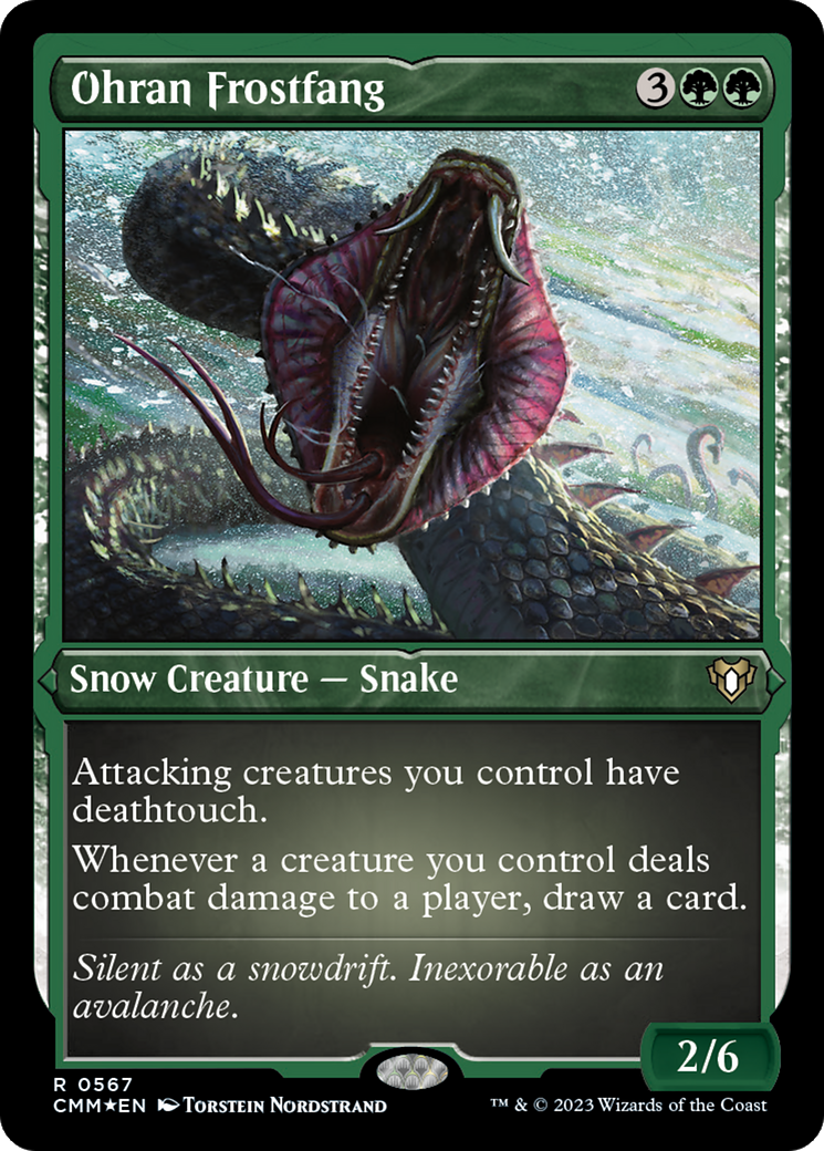 Ohran Frostfang (CMM-567) - Commander Masters: (snow) Etched Foil