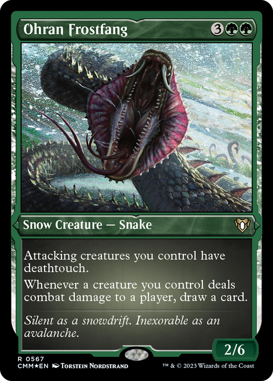 Ohran Frostfang (CMM-567) - Commander Masters: (snow) Etched Foil