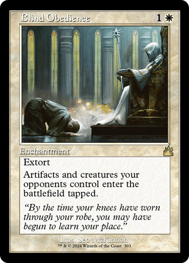 Blind Obedience (Retro Frame) (RVR-303) - Ravnica Remastered Foil