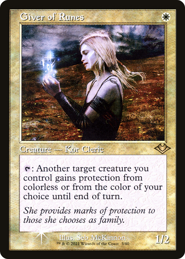 Giver of Runes Retro-Frame (Foil Etched)
