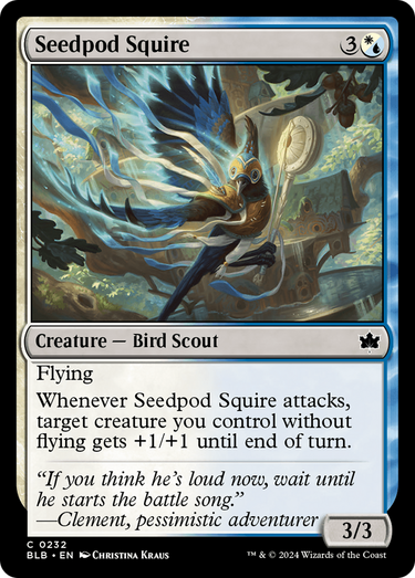 Seedpod Squire (BLB-232) - Bloomburrow Foil