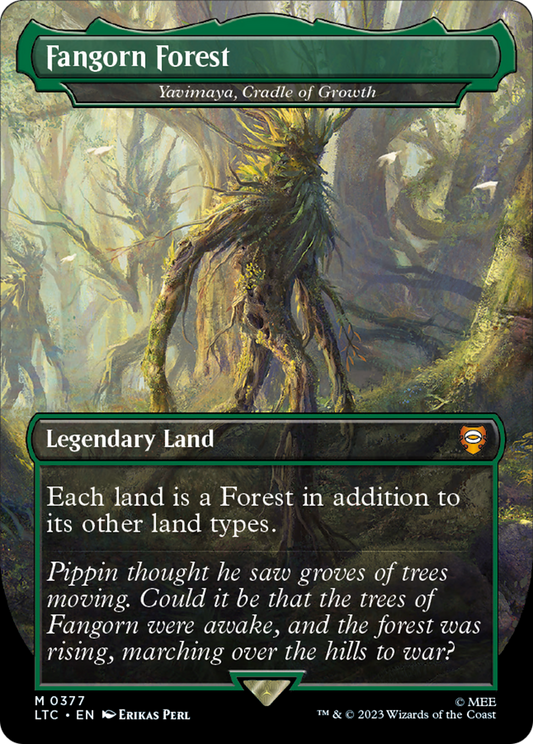 Yavimaya, Cradle of Growth (LTC-377) - Tales of Middle-earth Commander / Fangorn Forest (Borderless) Foil