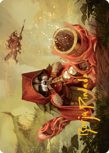 Raccoon Rallier // Raccoon Rallier (ABLB-020) - Bloomburrow Art Series (Borderless) Foil
