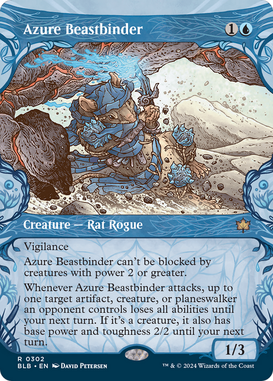Azure Beastbinder (BLB-302) - Bloomburrow: (Showcase)