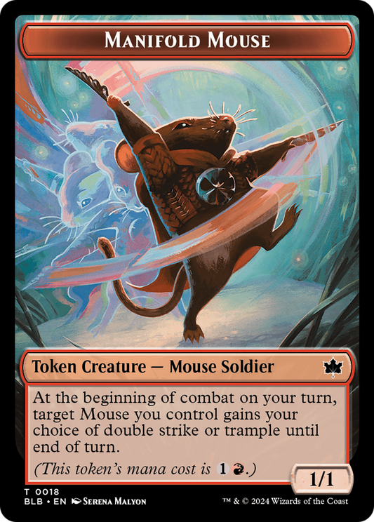 Manifold Mouse (TBLB-018) - Bloomburrow Tokens Foil