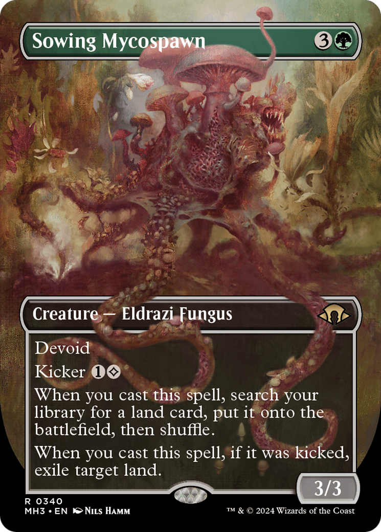 Sowing Mycospawn (MH3-340) - Modern Horizons 3 (Borderless) Foil