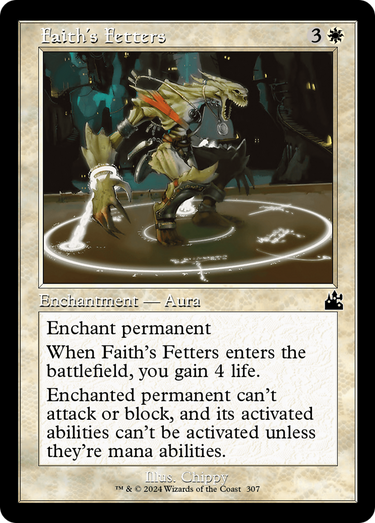 Faith's Fetters (Retro Frame) (RVR-307) - Ravnica Remastered Foil