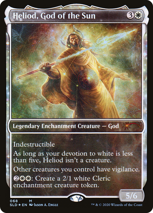 Heliod, God of the Sun (SLD-068) - Secret Lair Drop: (enchantment, Showcase) Foil