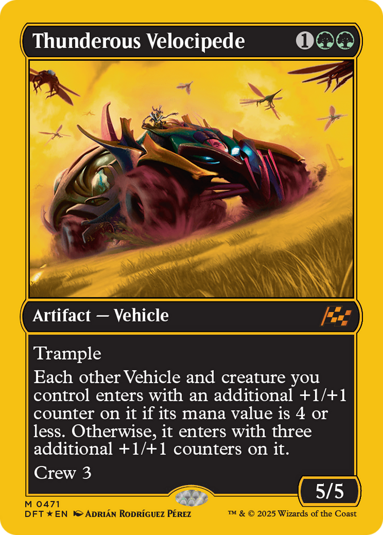 Thunderous Velocipede (First-Place Foil) (DFT-471) - Aetherdrift Foil