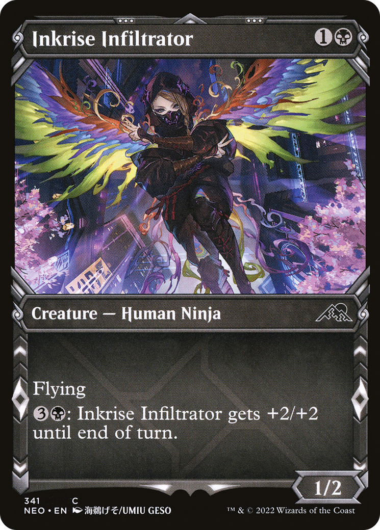 Inkrise Infiltrator (NEO-341) - Kamigawa: Neon Dynasty: (Showcase) Foil