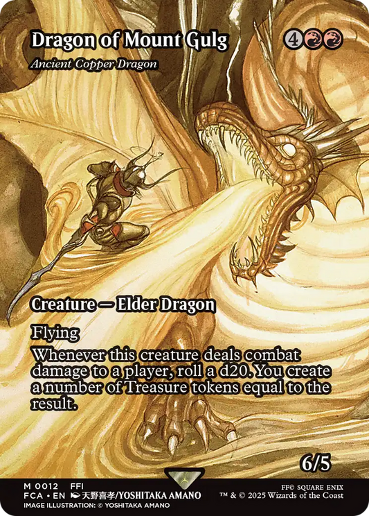 Ancient Copper Dragon (FCA-012) - FINAL FANTASY: Through the Ages / Dragon of Mount Gulg (Borderless) Foil