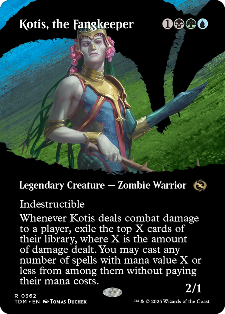 Kotis, the Fangkeeper (Borderless) (TDM-362) - Tarkir: Dragonstorm