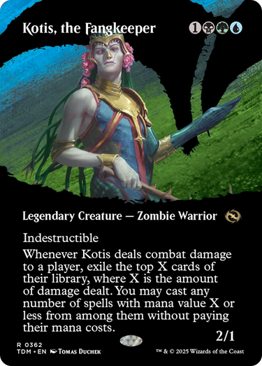 Kotis, the Fangkeeper (Borderless) (TDM-362) - Tarkir: Dragonstorm Foil