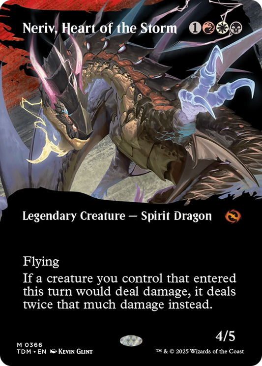 Neriv, Heart of the Storm (Borderless) (TDM-366) - Tarkir: Dragonstorm