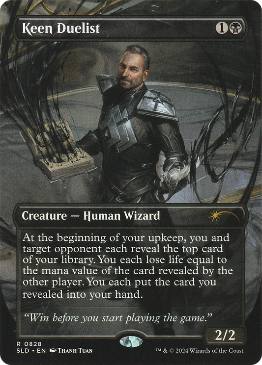 Keen Duelist (SLD-828) - Secret Lair Drop (Borderless) Foil