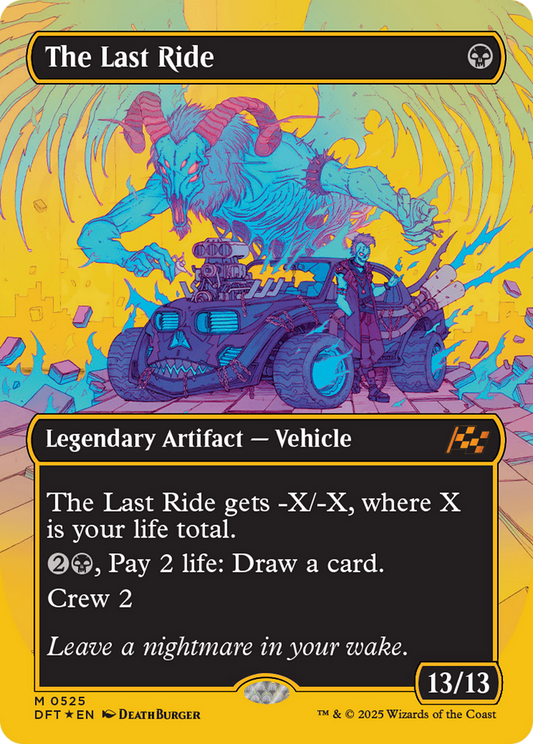 The Last Ride (Borderless) (First-Place Foil) (DFT-525) - Aetherdrift Foil