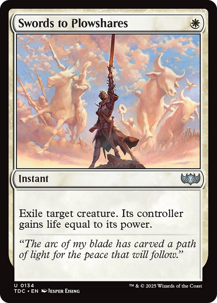 Swords to Plowshares (TDC-134) - Commander: Tarkir: Dragonstorm