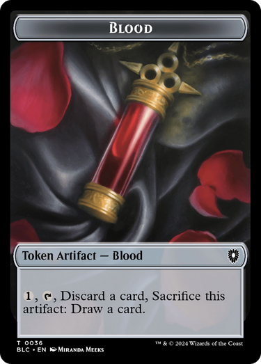 Blood (TBLC-036) - Bloomburrow Commander Tokens