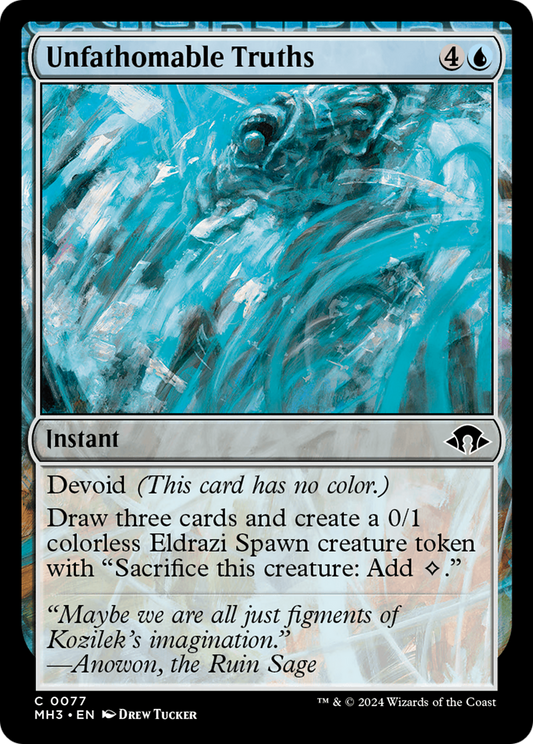 Unfathomable Truths (MH3-077) - Modern Horizons 3 Foil