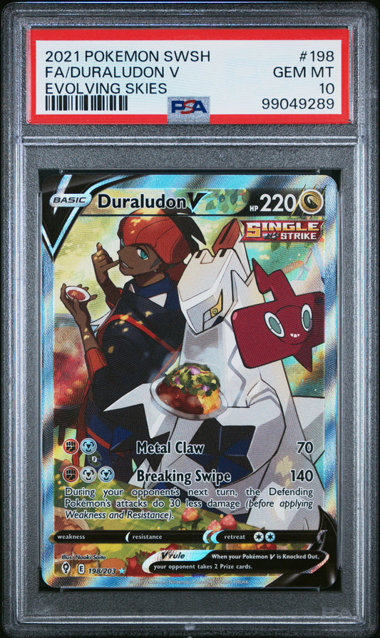 Duraludon V Alternate Art Evolving Skies #198 PSA 10