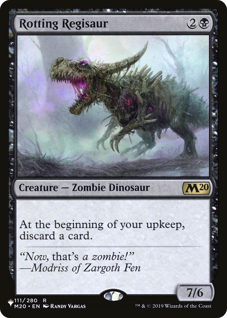 Rotting Regisaur (LIST-111/280) - The List