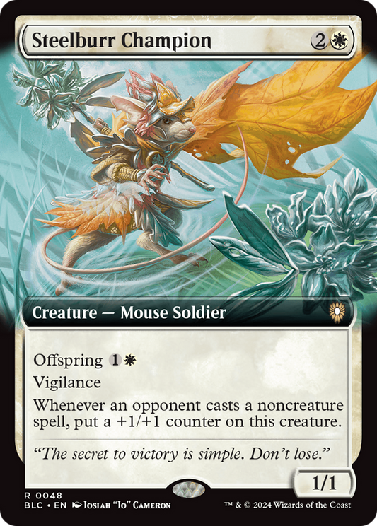 Steelburr Champion (BLC-048) - Bloomburrow Commander