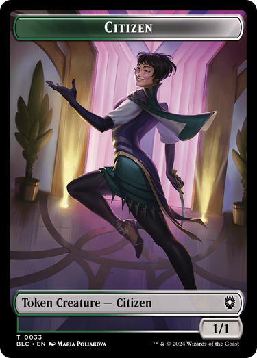 Citizen (TBLC-033) - Bloomburrow Commander Tokens