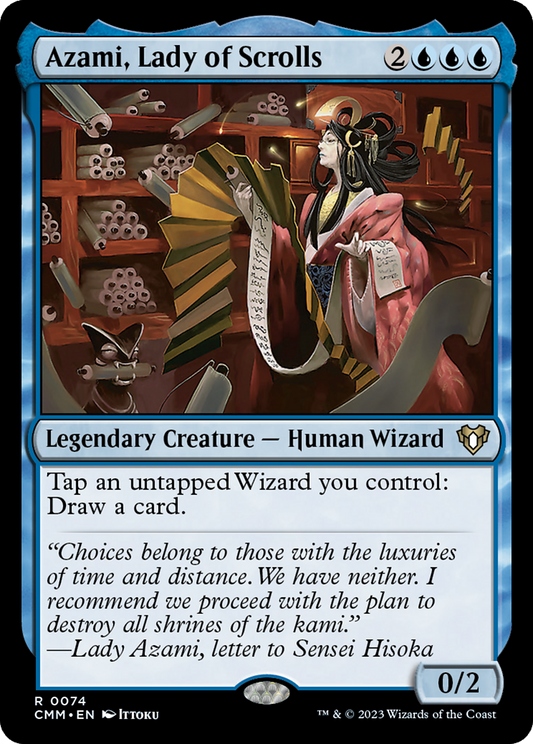Azami, Lady of Scrolls (CMM-074) - Commander Masters