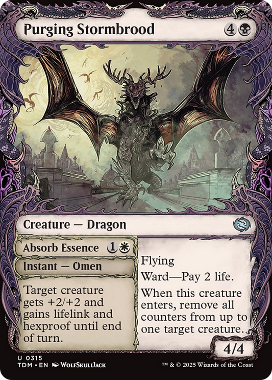 Purging Stormbrood (Showcase) (TDM-315) - Tarkir: Dragonstorm Foil