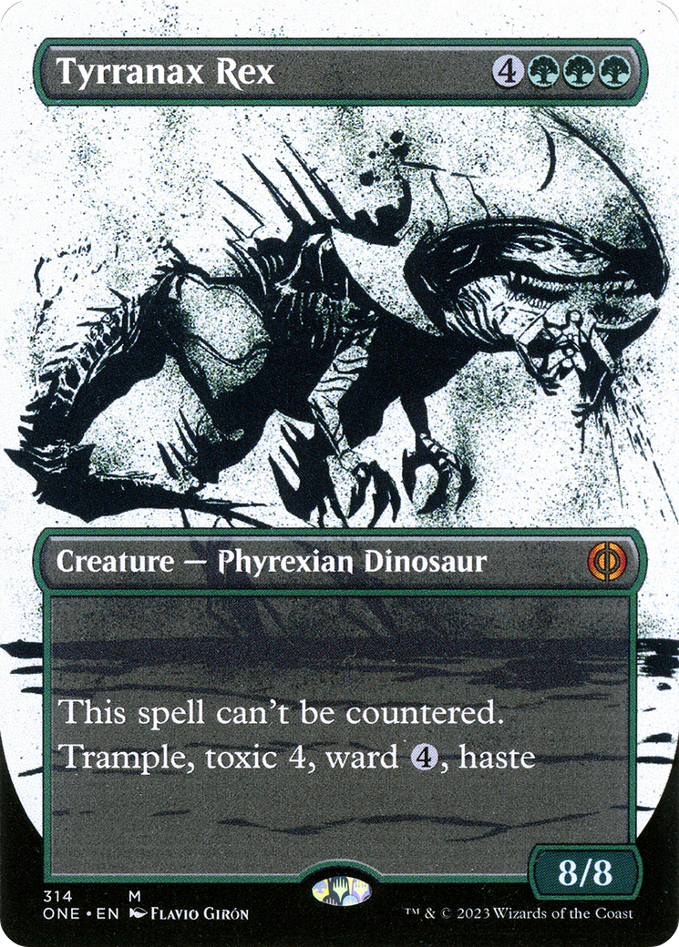 Tyrranax Rex Borderless Foil 314