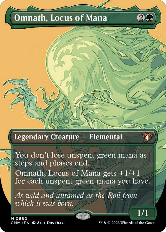 Omnath, Locus of Mana (CMM-680) - Commander Masters (Borderless) Foil