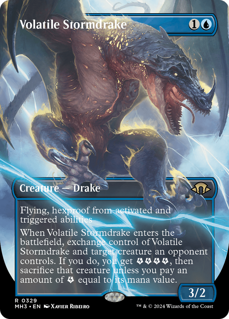 Volatile Stormdrake (MH3-329) - Modern Horizons 3 (Borderless)