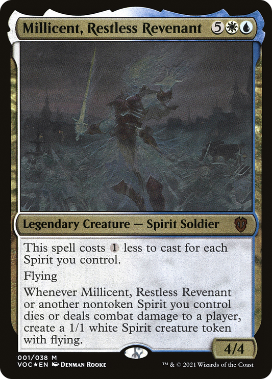 Millicent, Restless Revenant (VOC-001) - Crimson Vow Commander Display Commanders Foil