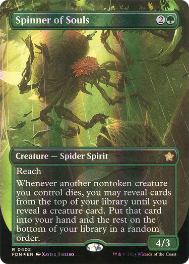 Spinner of Souls (Borderless) (Mana Foil) (FDN-402) - Foundations (Borderless) Foil