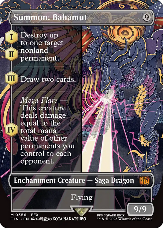 Summon: Bahamut (Borderless) (FIN-356) - FINAL FANTASY Foil