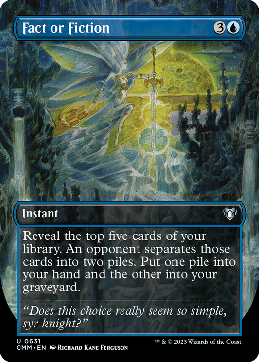 Fact or Fiction (CMM-631) - Commander Masters (Borderless) Foil