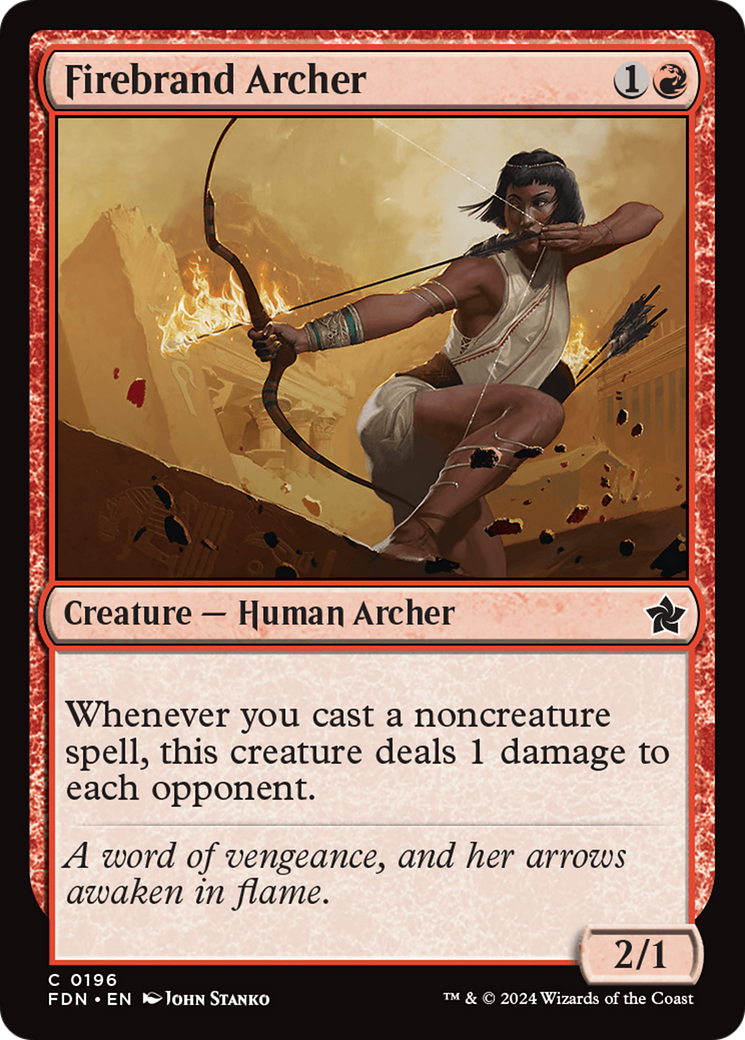 Firebrand Archer (FDN-196) - Foundations Foil