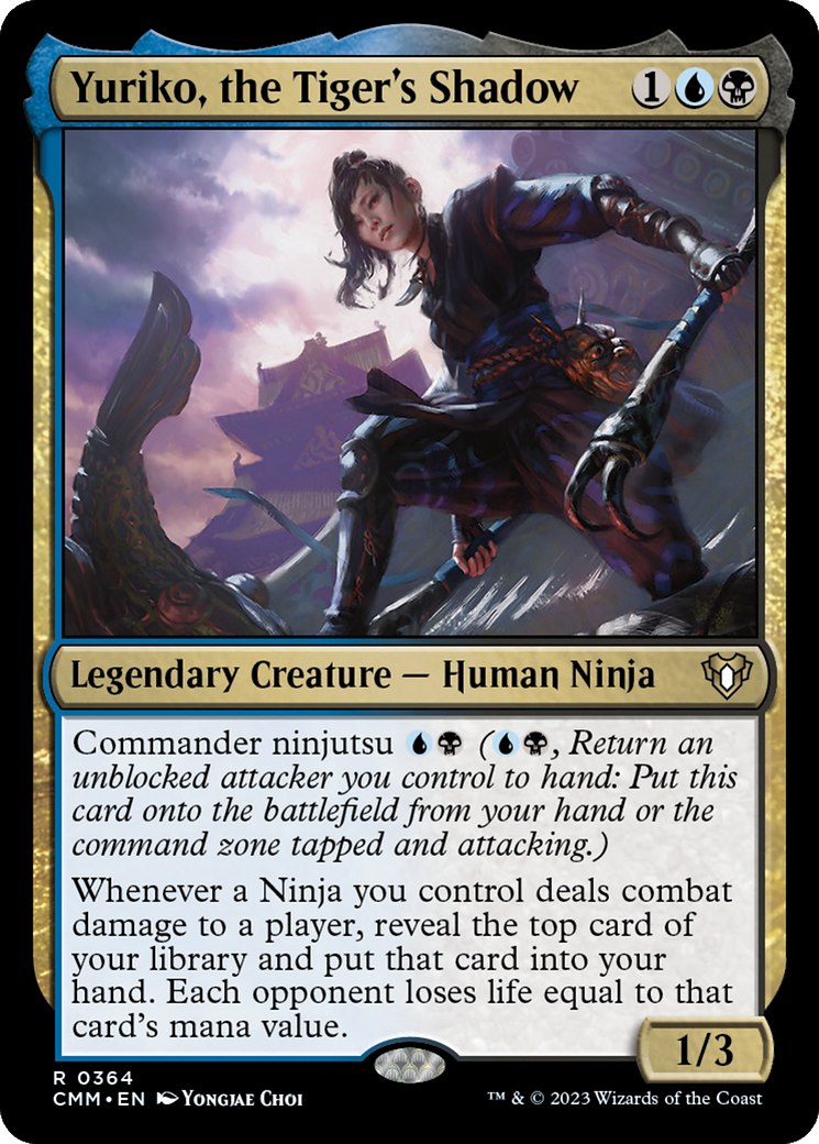 Yuriko, the Tiger's Shadow (CMM-364) - Commander Masters Foil